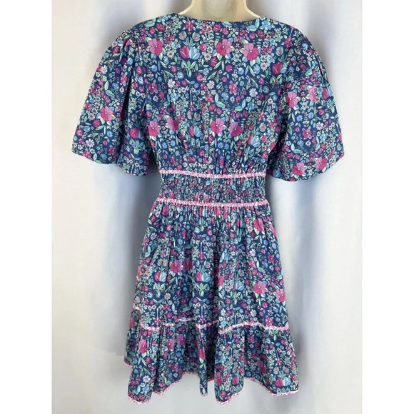 NWT Shoshanna Tiska Blue Floral Bohemian Dress $339 - Picture 7 of 13